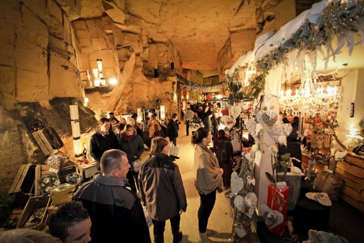 The Valkenburg caves: An underground Christmas market close to Hotel Kint