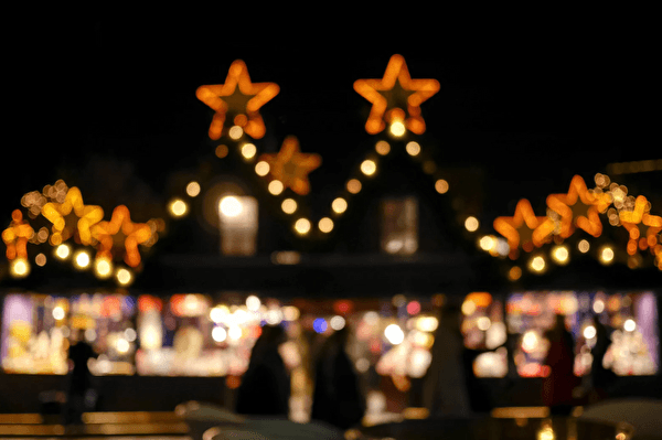 Kerstmarkt Valkenburg in de avond